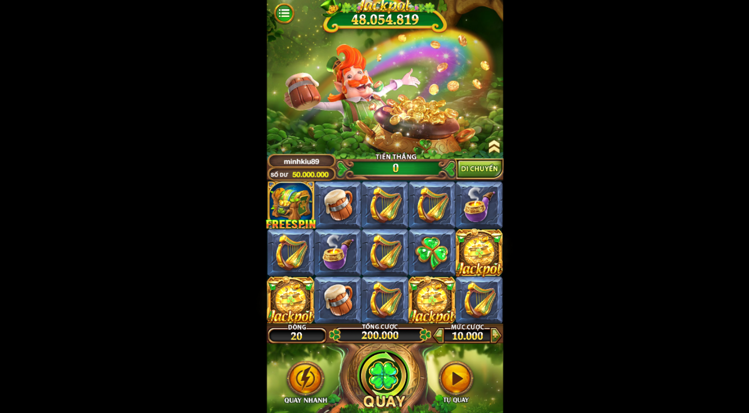 Nổ hũ Finn Sumvip: Trải nghiệm xứ sở thần tiên đầy may mắn 2 Nổ hũ Finn Sumvip